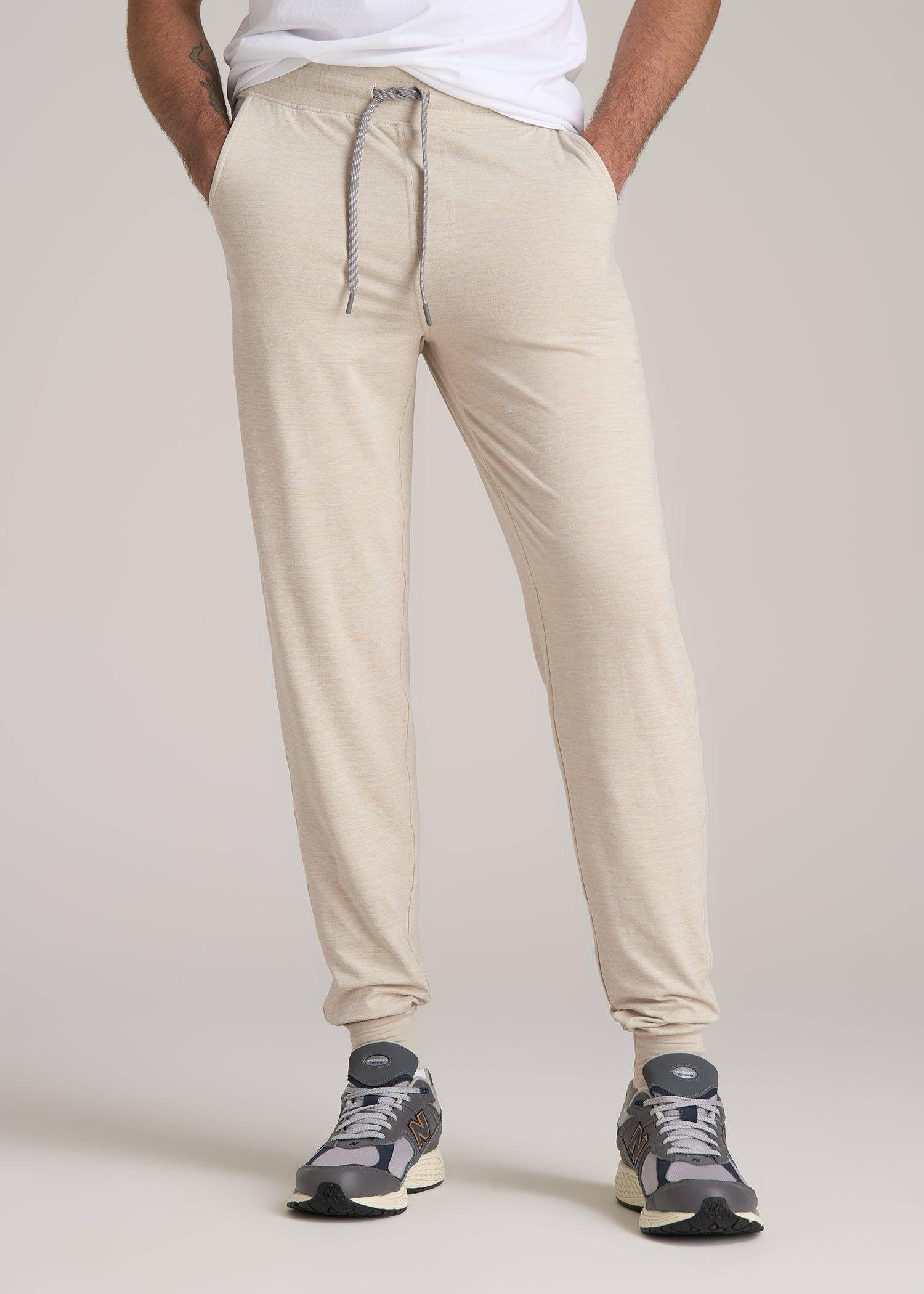 Weekender Stretch Lounge Joggers for Tall Men in Stone Heather Male Product Image