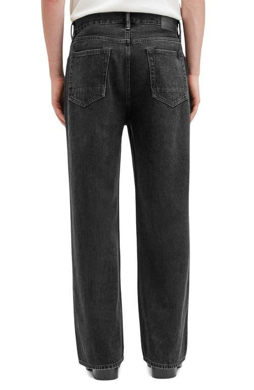 ALLSAINTS Lenny Loose Fit Wide Leg Denim Jeans In Washed Black Product Image