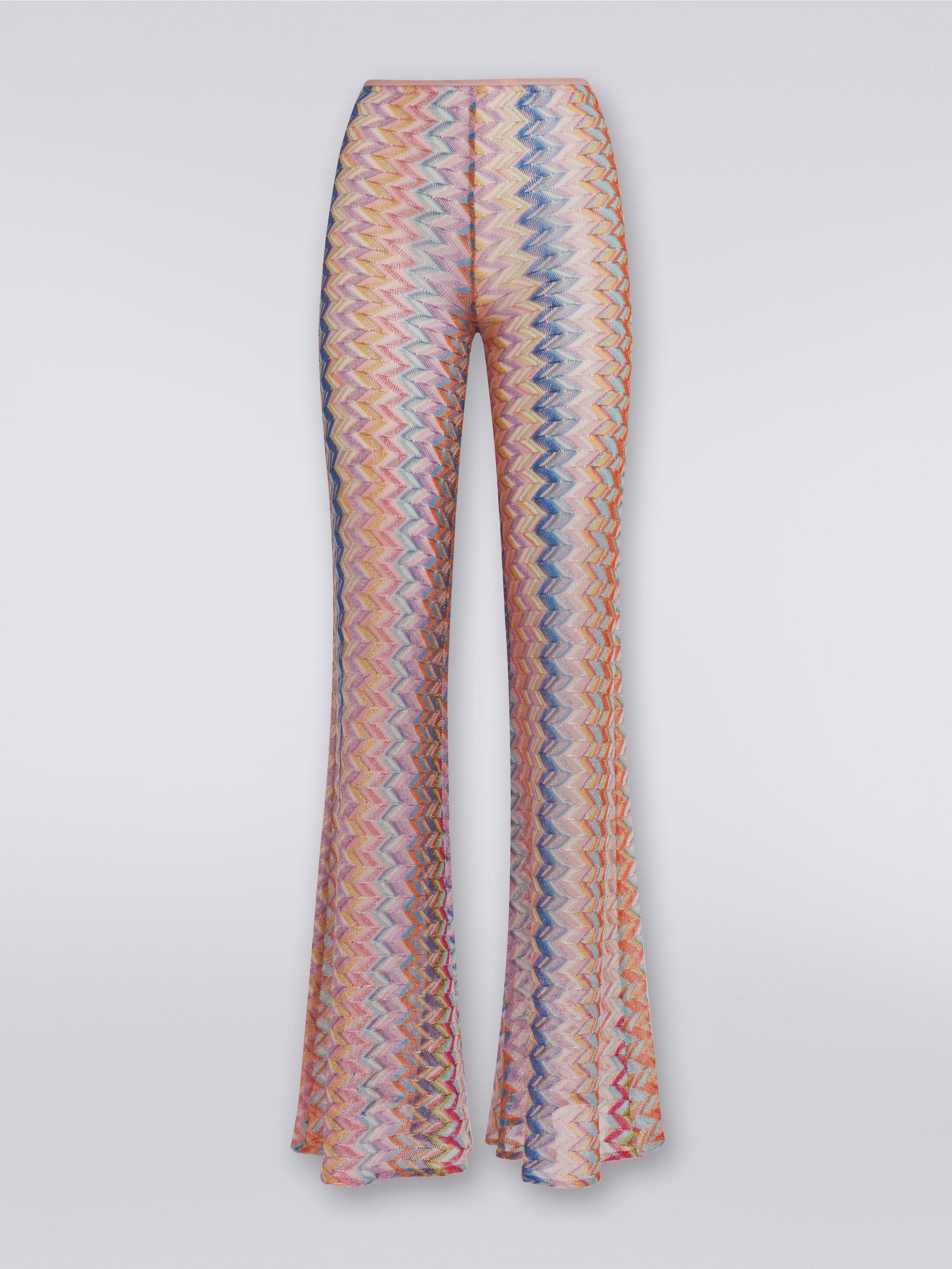 Flared trousers with lurex Product Image