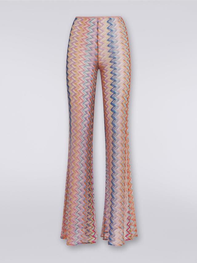 Flared trousers with lurex Product Image