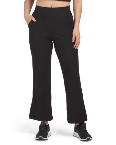 Ribbed Side Slit Pants for Women Product Image