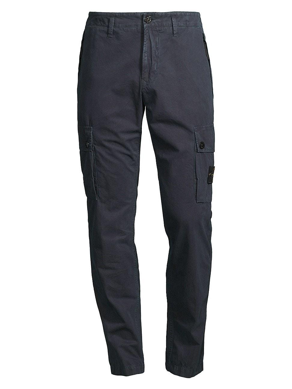 Mens Slim-Fit Cotton Cargo Pants Product Image