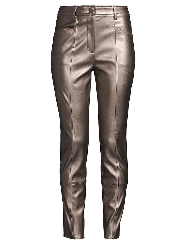 Womens Rue Faux Leather Pants Product Image