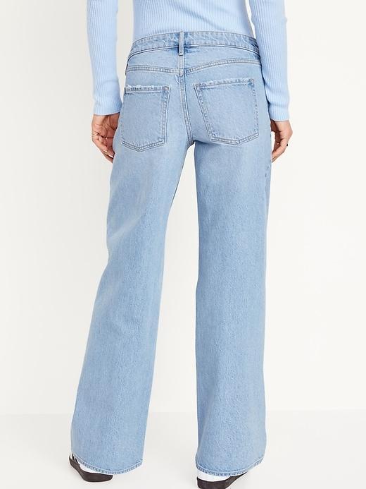 Mid-Rise Wide-Leg Jeans Product Image