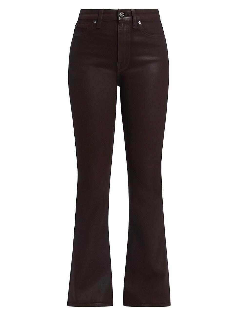 7 For All Mankind Ultra High Rise Skinny Boot in Black. - size 32 (also in 33, 34) Product Image