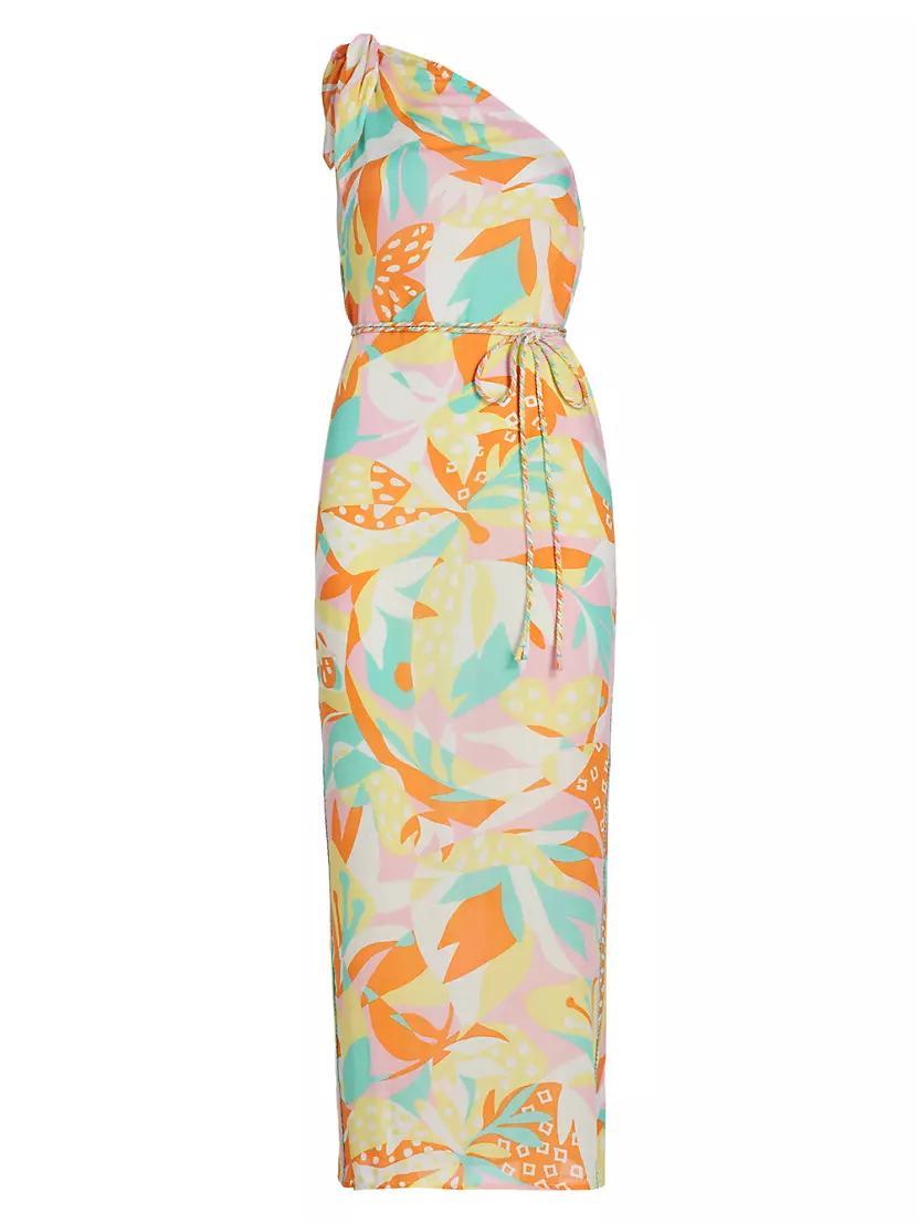 Isabelle Floral One-Shoulder Maxi Dress Product Image