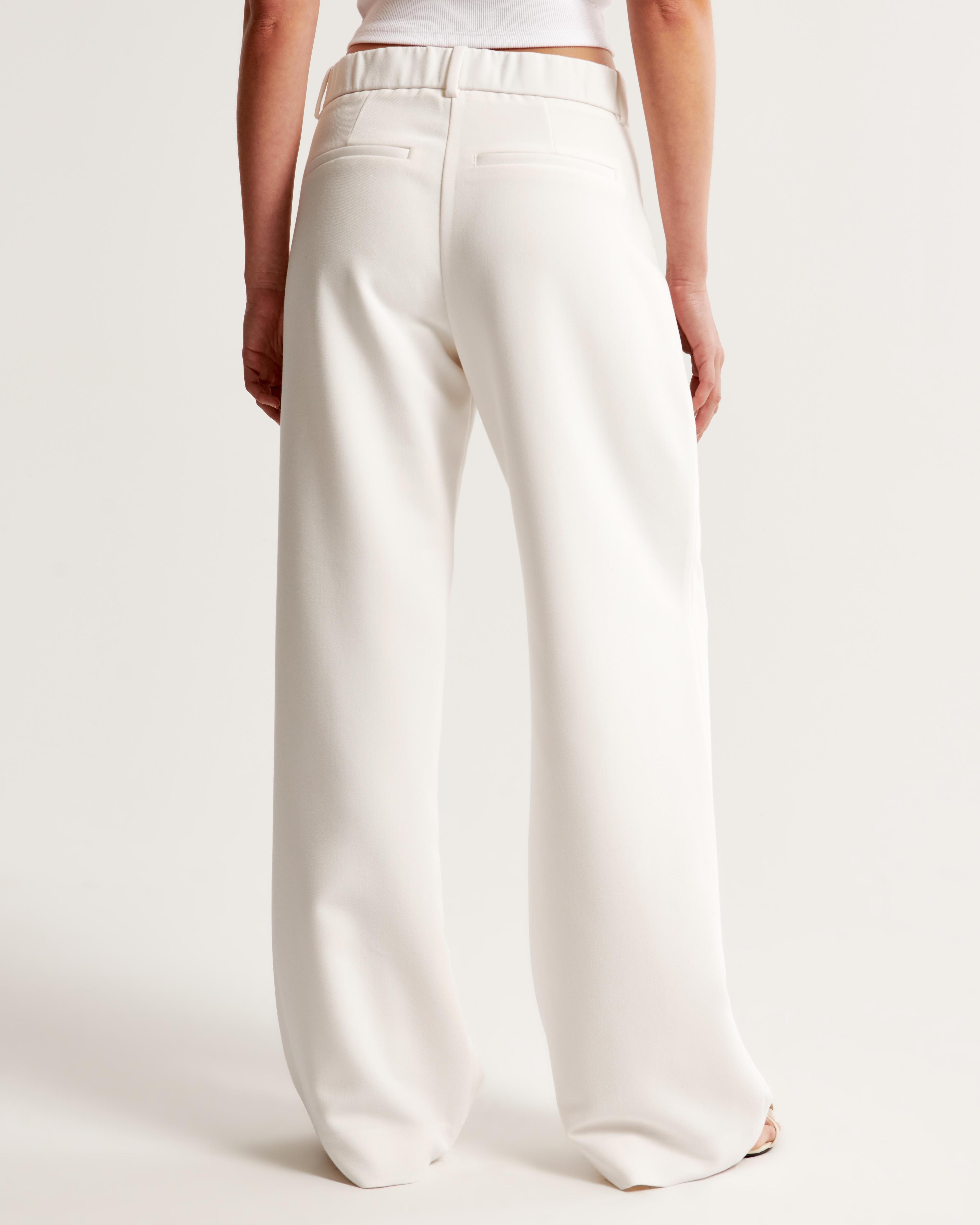 A&F Sloane Low Rise Tailored Wide Leg Pant Product Image