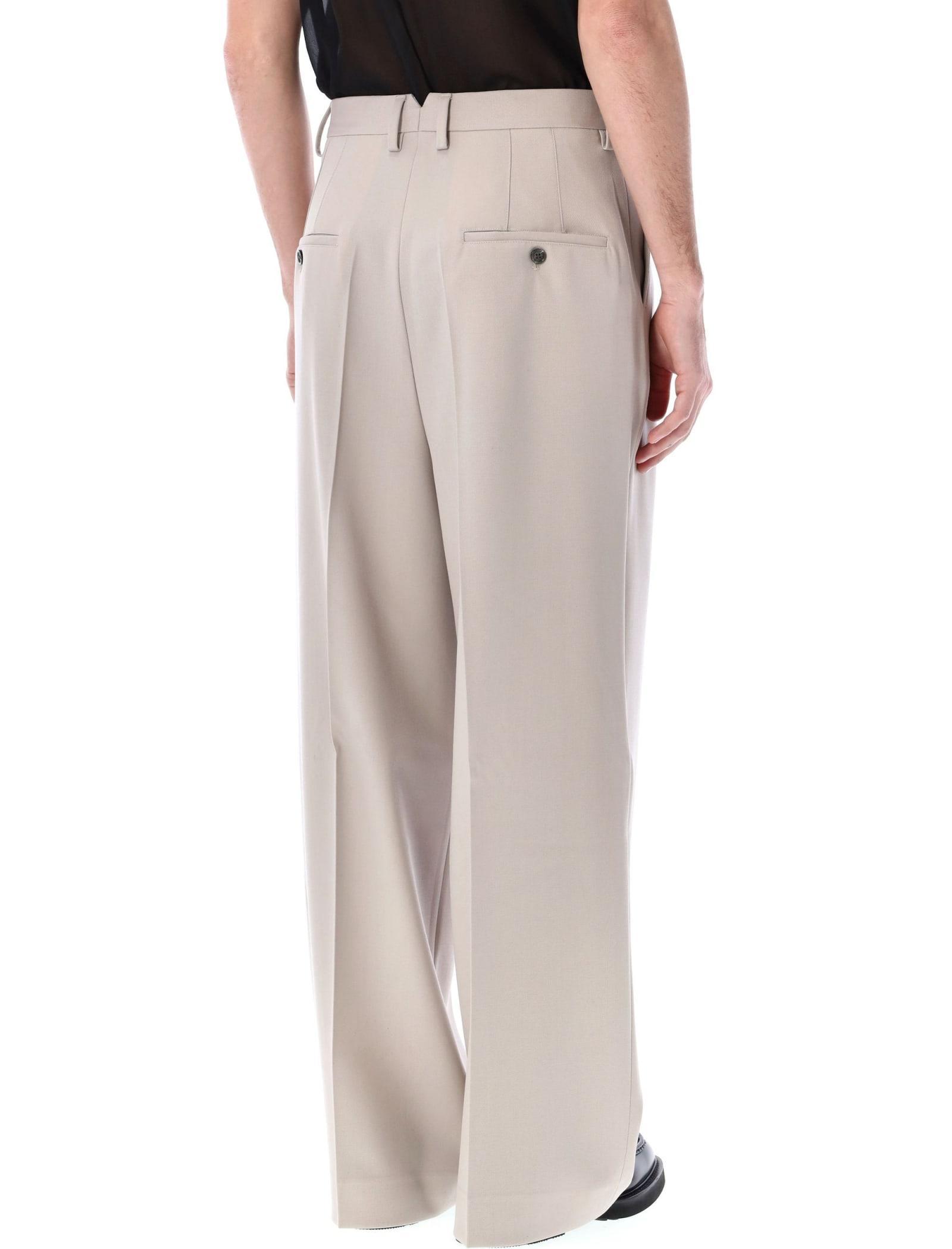 AMI ALEXANDRE MATTIUSSI Ami Paris High Waist Large Trousers In Pink Product Image