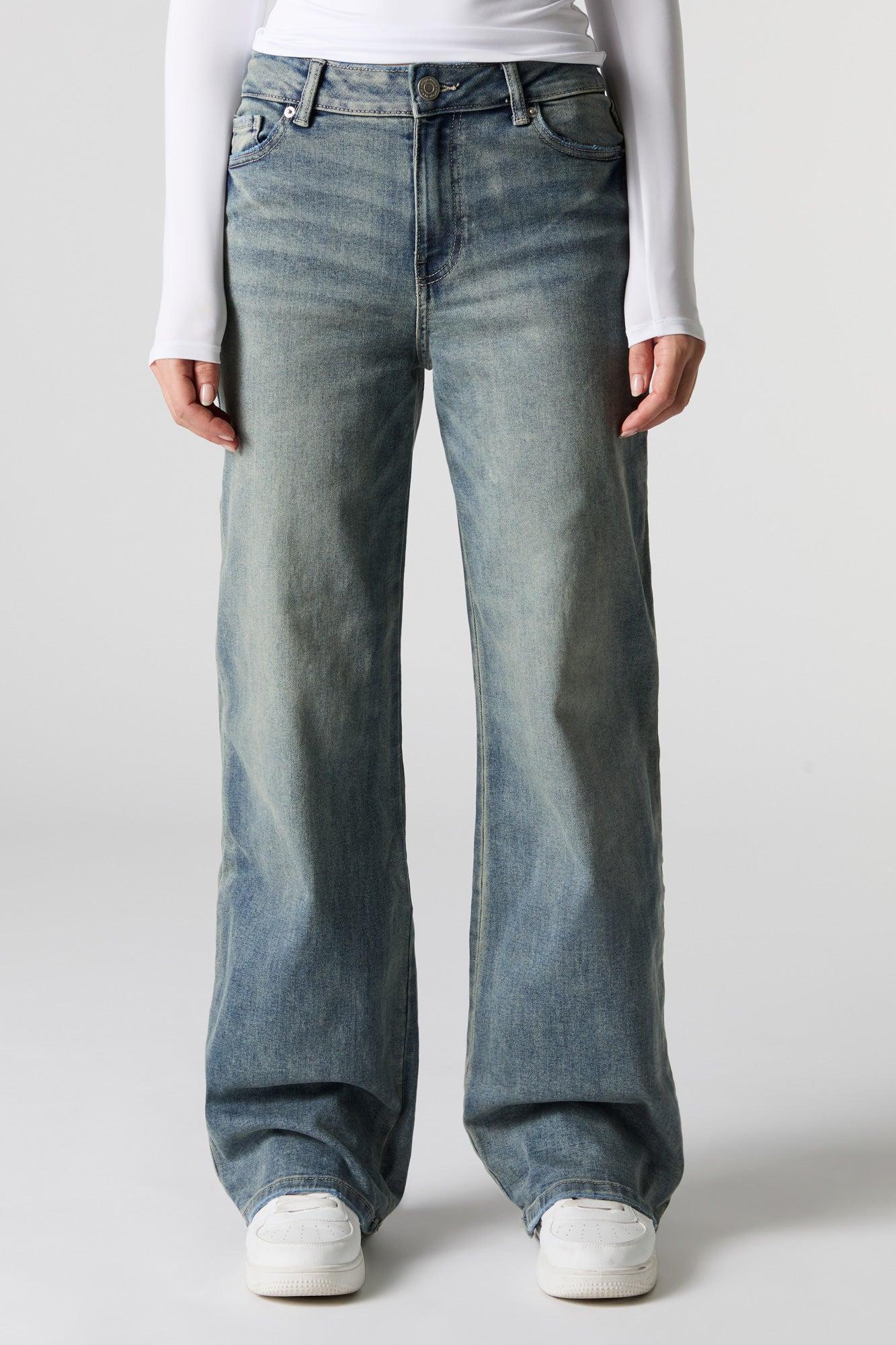 High Rise Stretch Wide Leg Jean Female Product Image