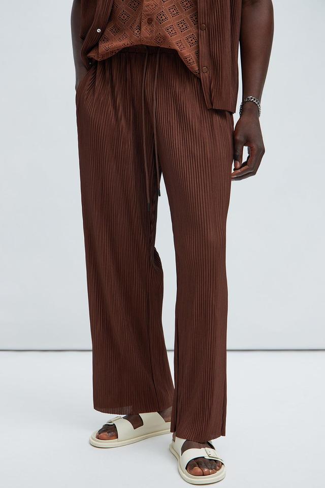 Florence Straight Pants - Dark Brown Product Image