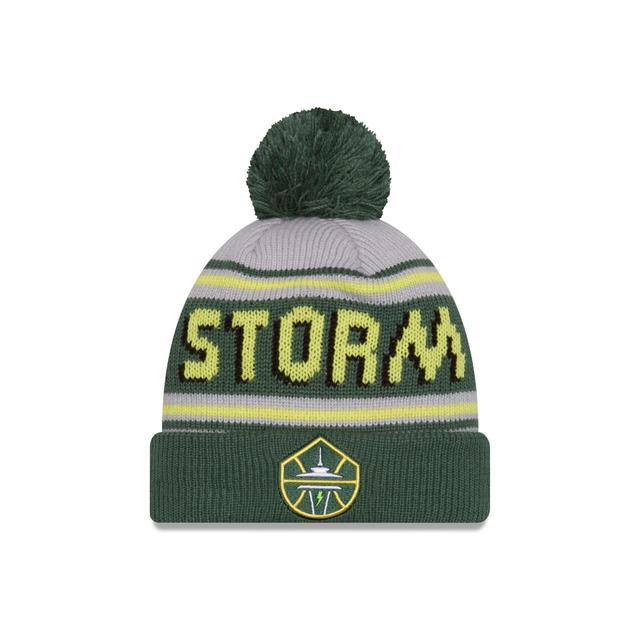 Seattle Storm 2024 Team Pom Knit Hat Male Product Image