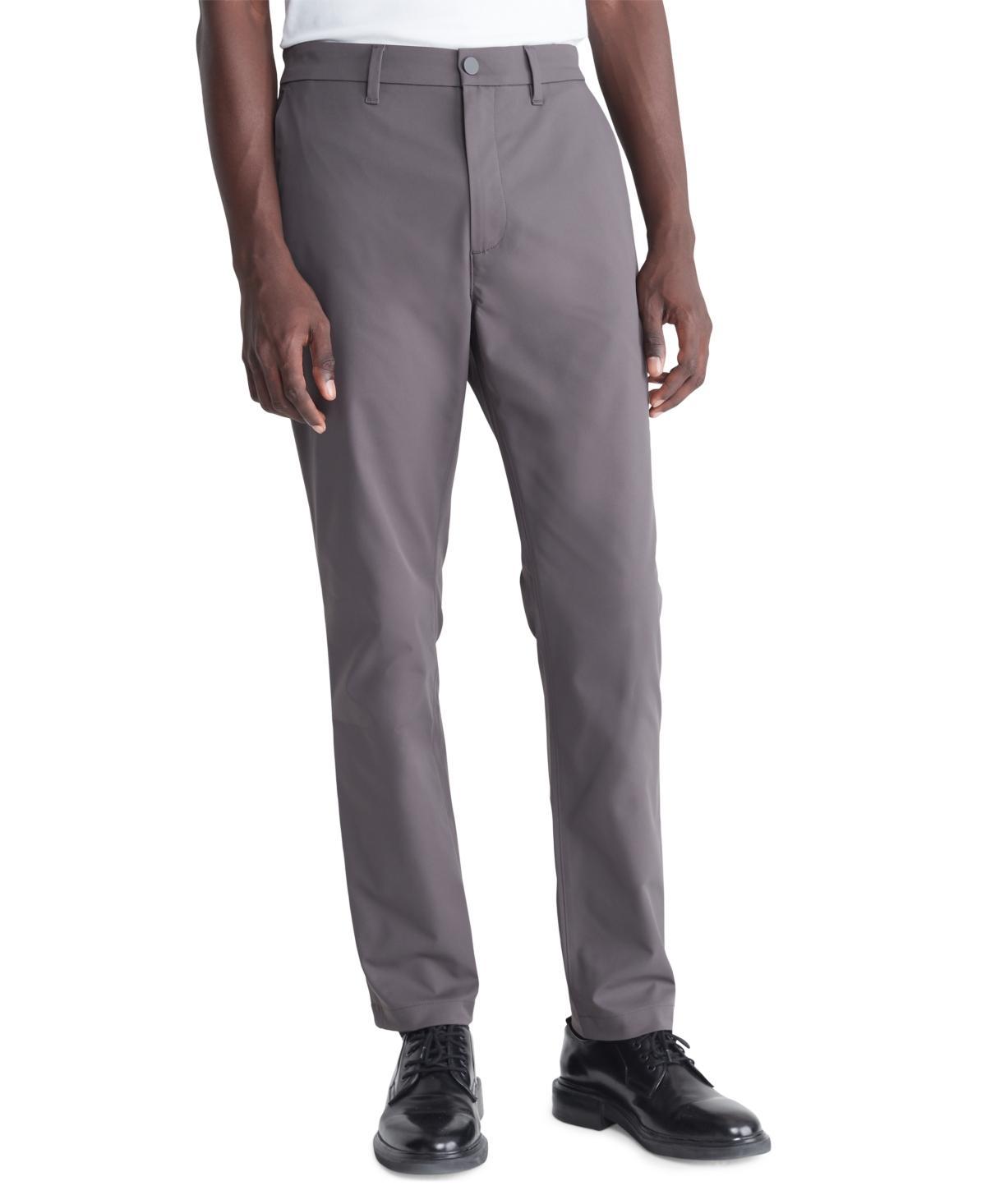 Calvin Klein Mens Slim-Fit Woven Stretch Chinos Product Image