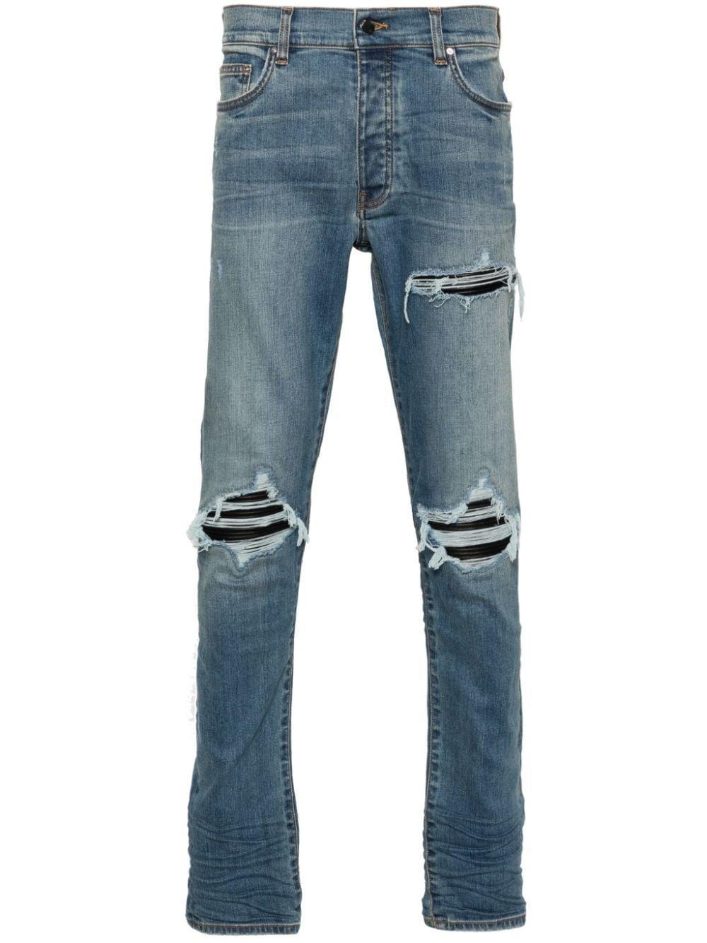 Mx1 Low-rise Skinny Jeans In Blue Product Image