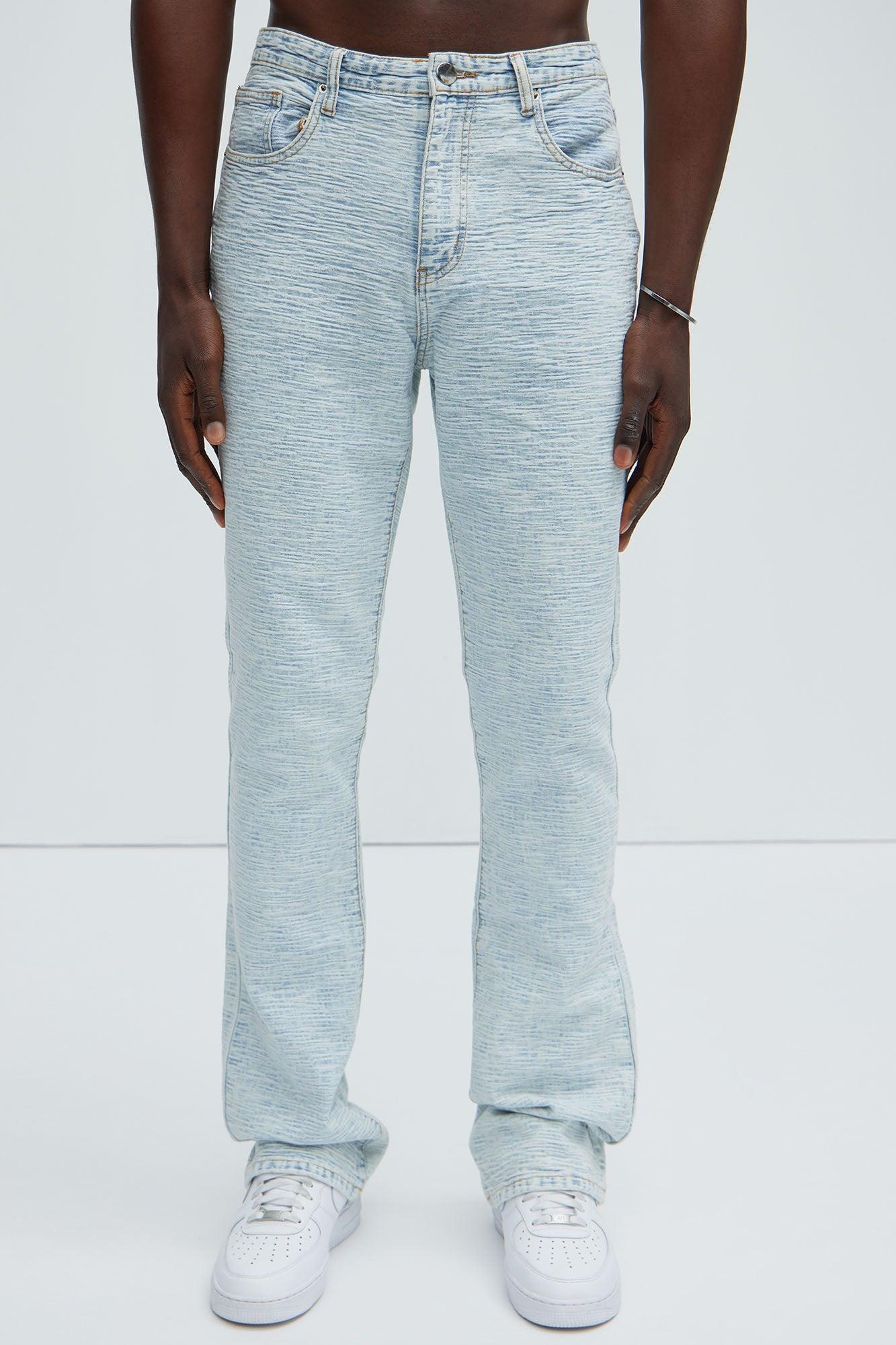 Will Stacked Slim Flare Jeans - Light Blue Wash Product Image