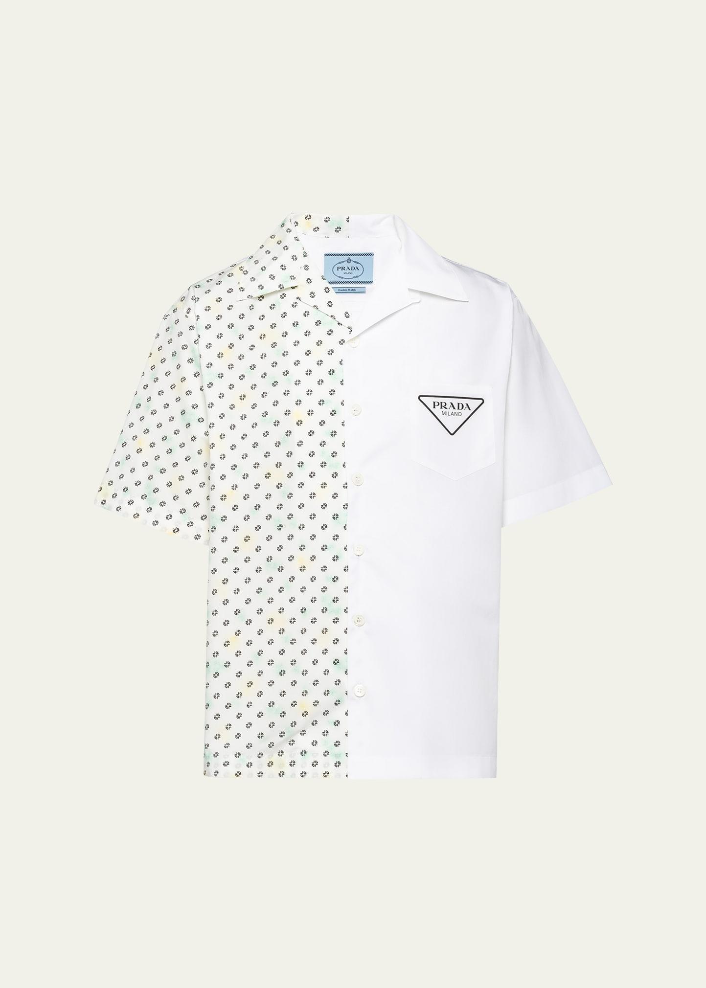 Mens Double Match Cotton Shirt Product Image