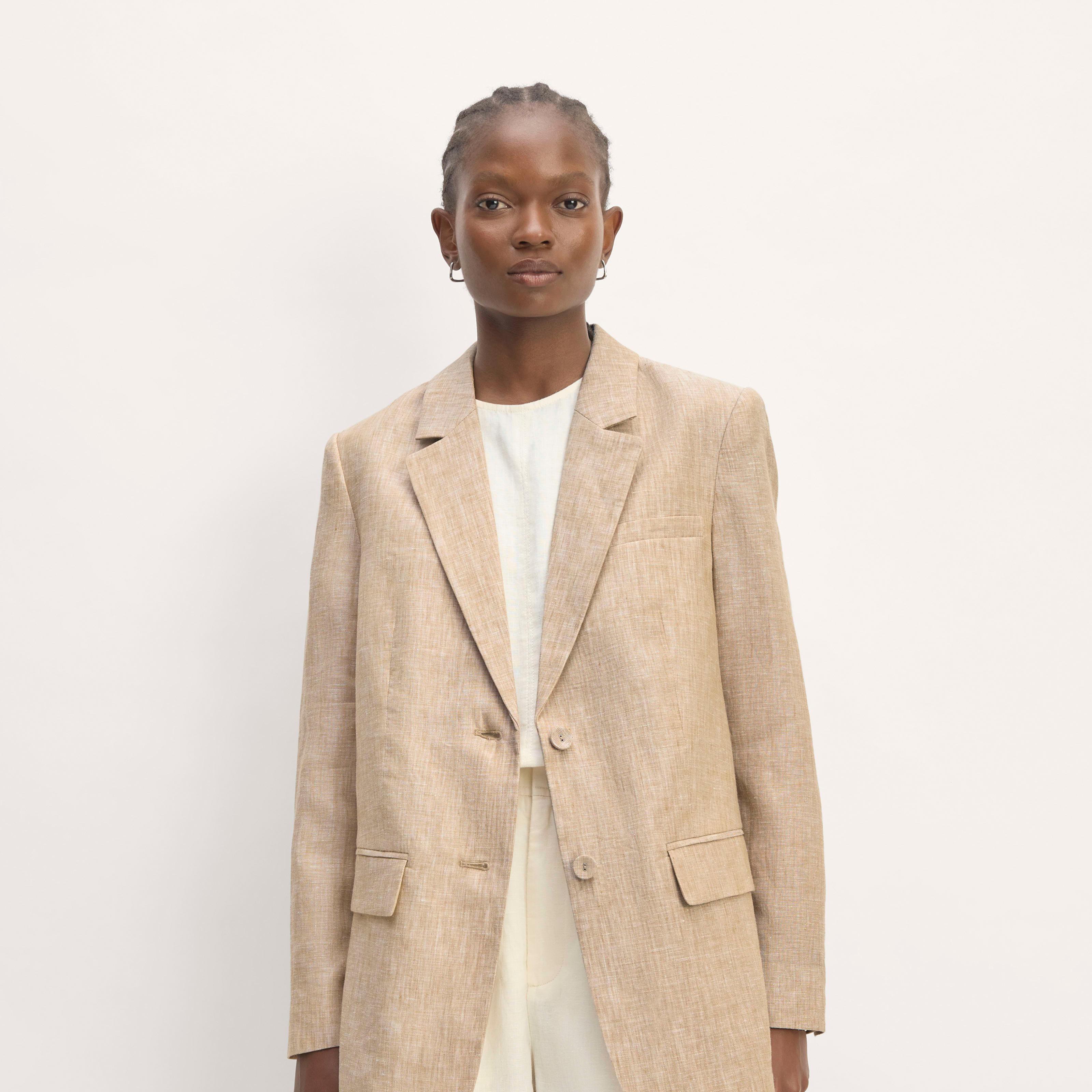 The Oversized Blazer in Linen Product Image