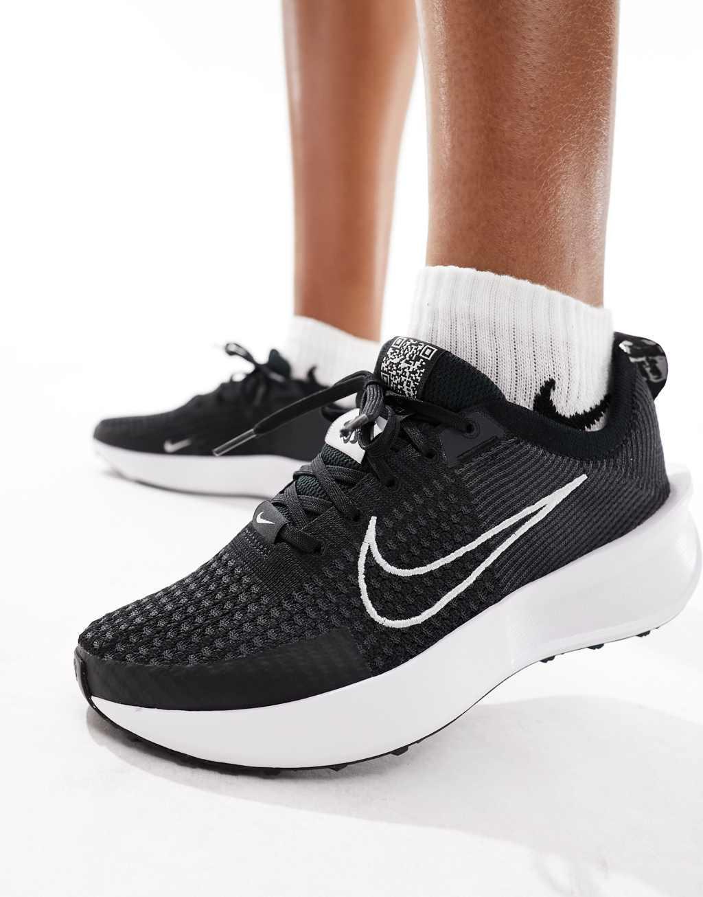 Nike Running Interact sneakers in black  Product Image