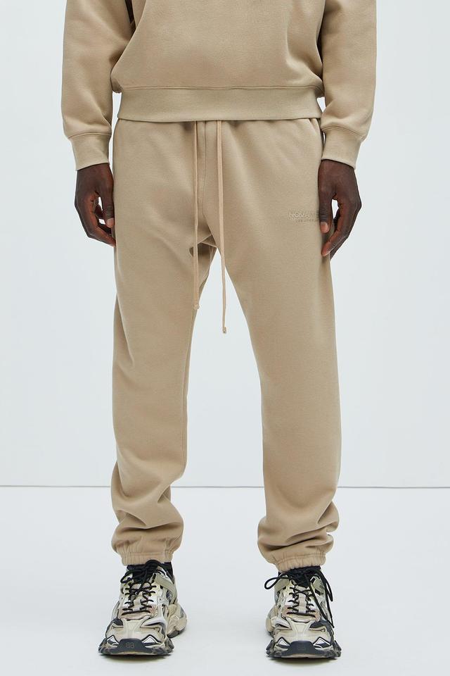 Tyson Novamen Heavyweight Sweat Jogger - Taupe Product Image