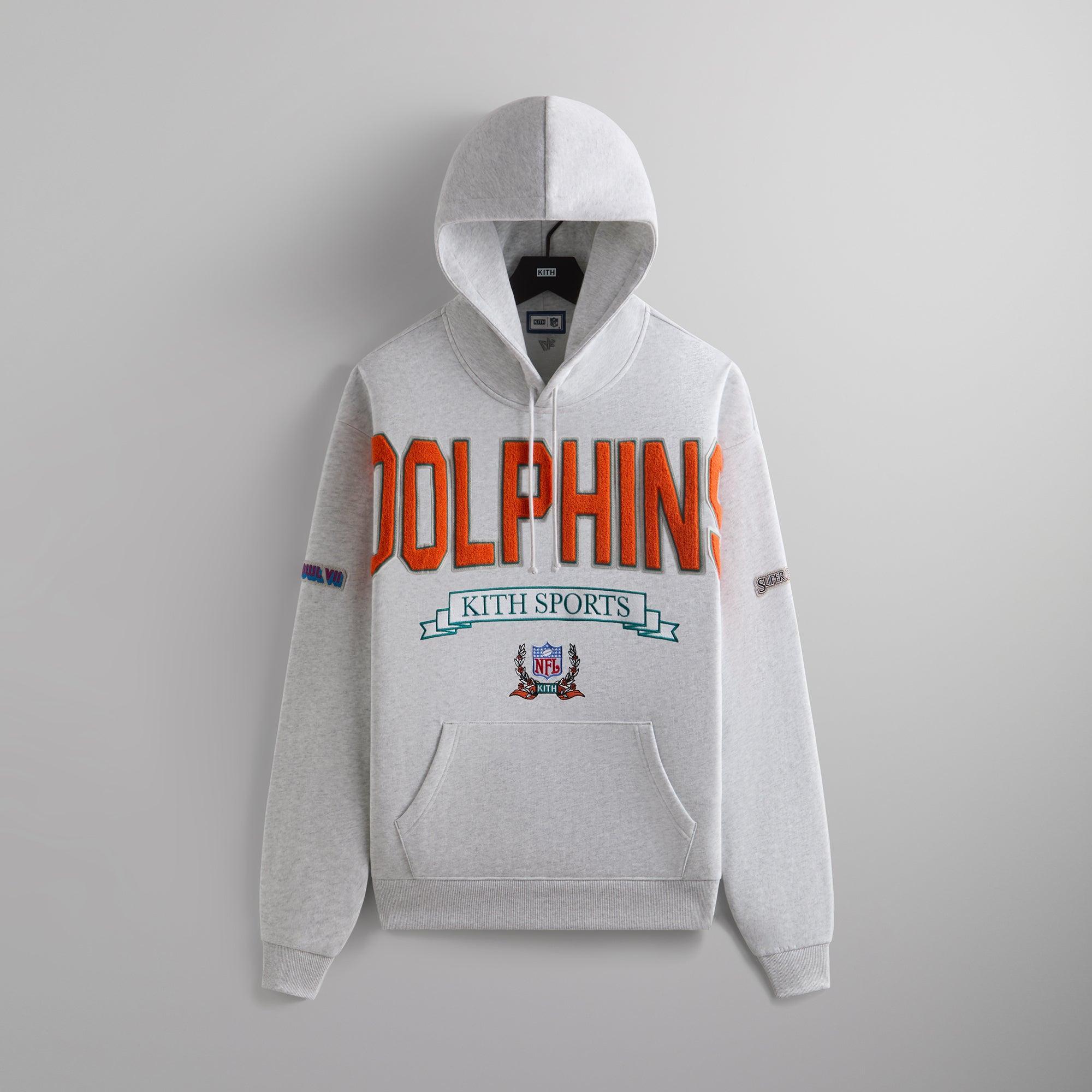 Kith & '47 for the NFL: Dolphins Nelson Hoodie - Light Heather Grey Male Product Image