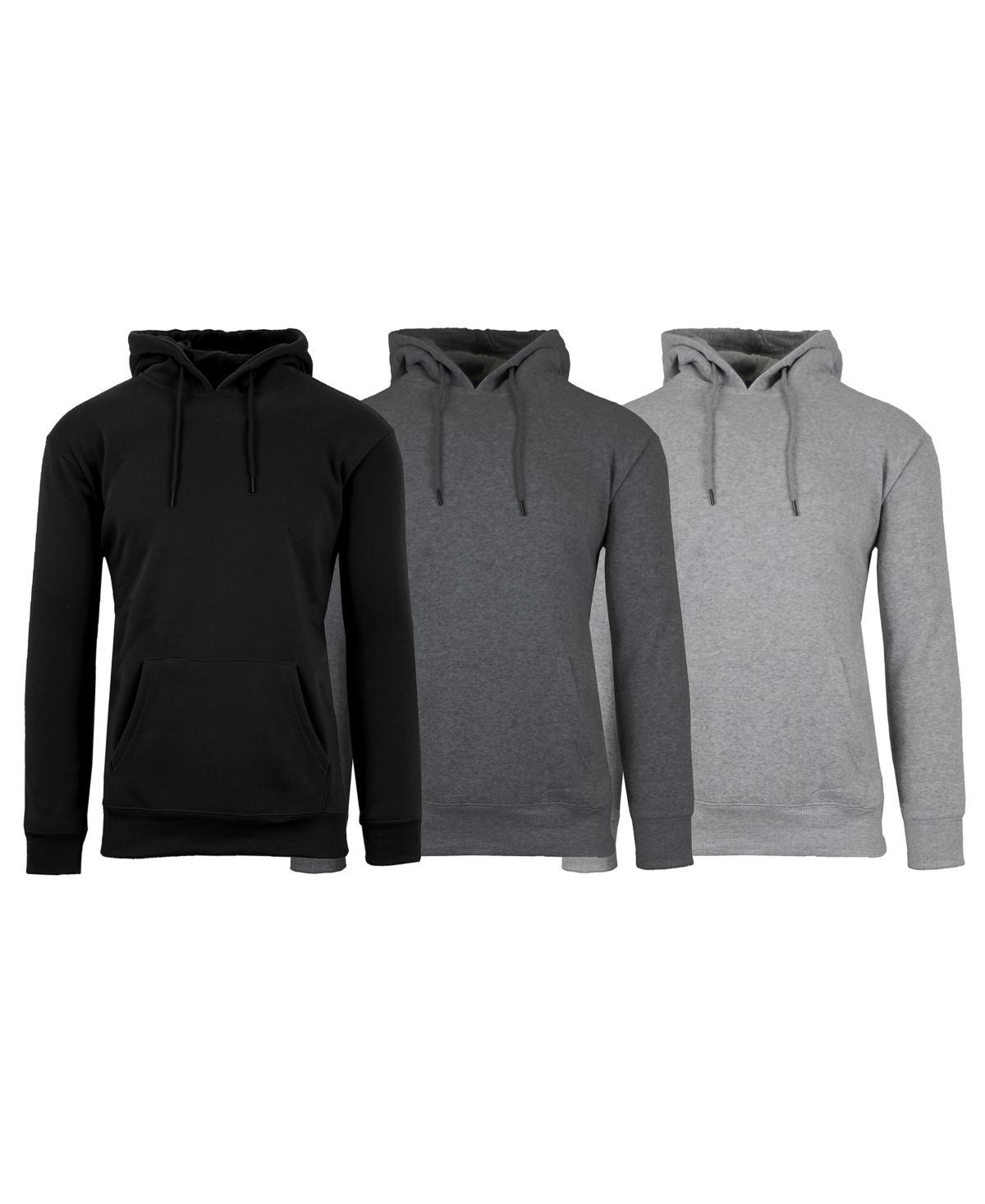 Galaxy By Harvic Mens Heavyweight Fleece-Lined Pullover Hoodie Sweatshirt - 3 Pack Product Image