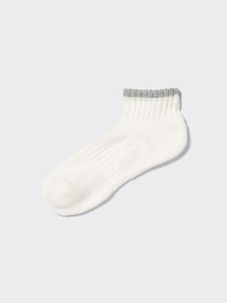 Mens Pile-Lined Short Socks with Deodorizing Off White US8-US11 UNIQLO US Product Image