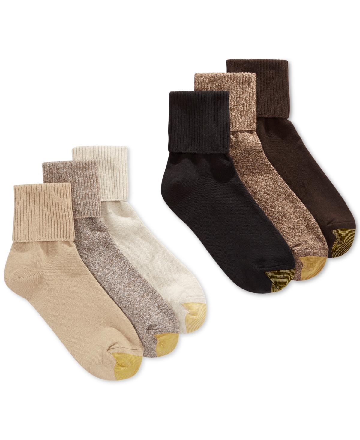 Womens GOLDTOE 6-pack Turn-Cuff Socks Product Image