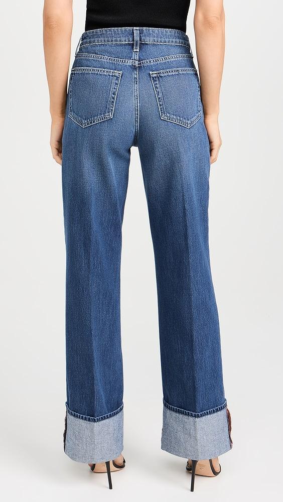 L'AGENCE Miley Cuffed Wide Leg Jeans | Shopbop Product Image