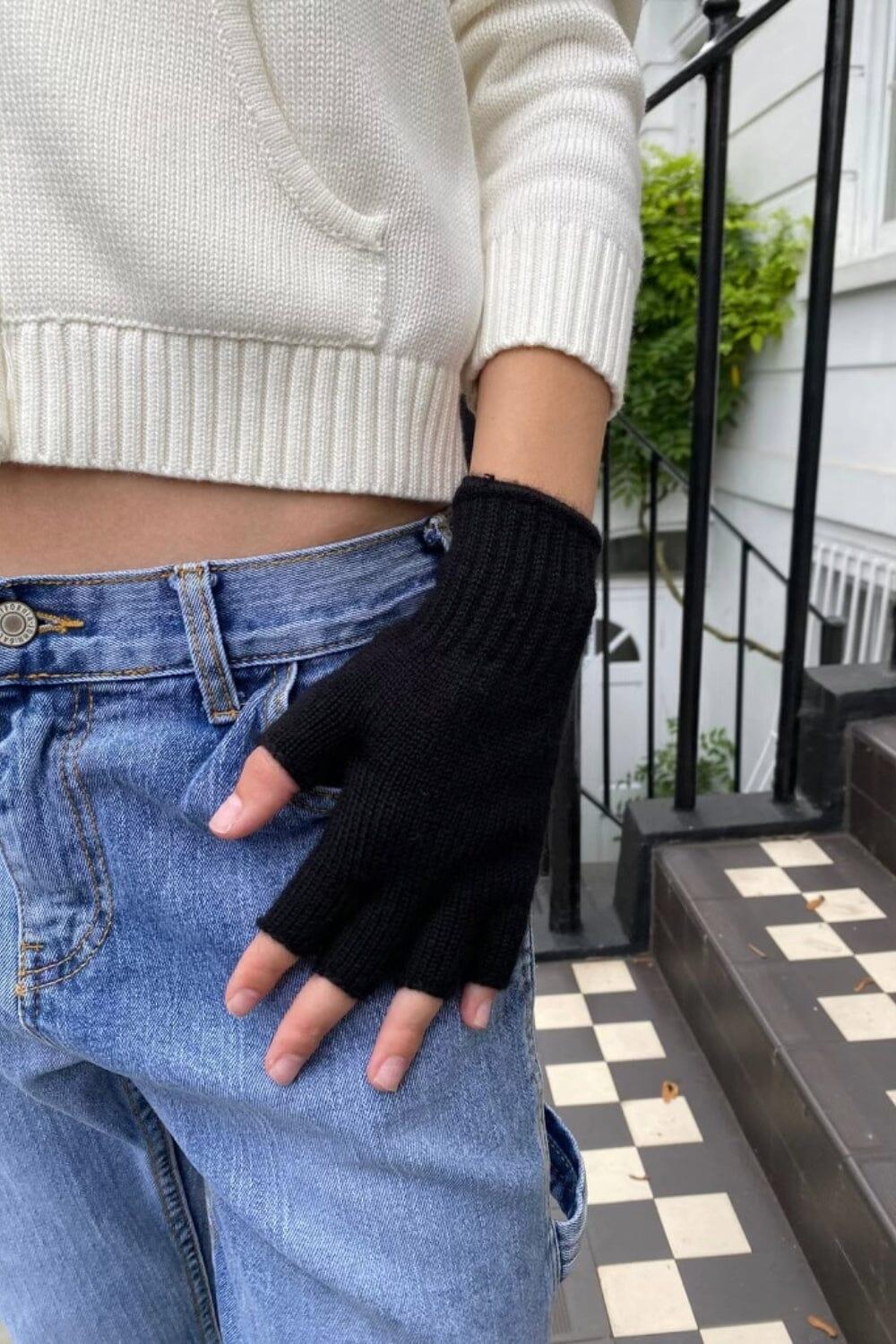 Fingerless Wool Gloves Product Image