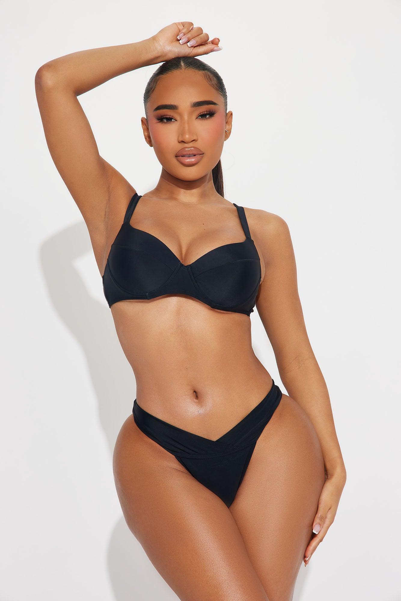 Capri Underwire 2 Piece Bikini - Black Product Image