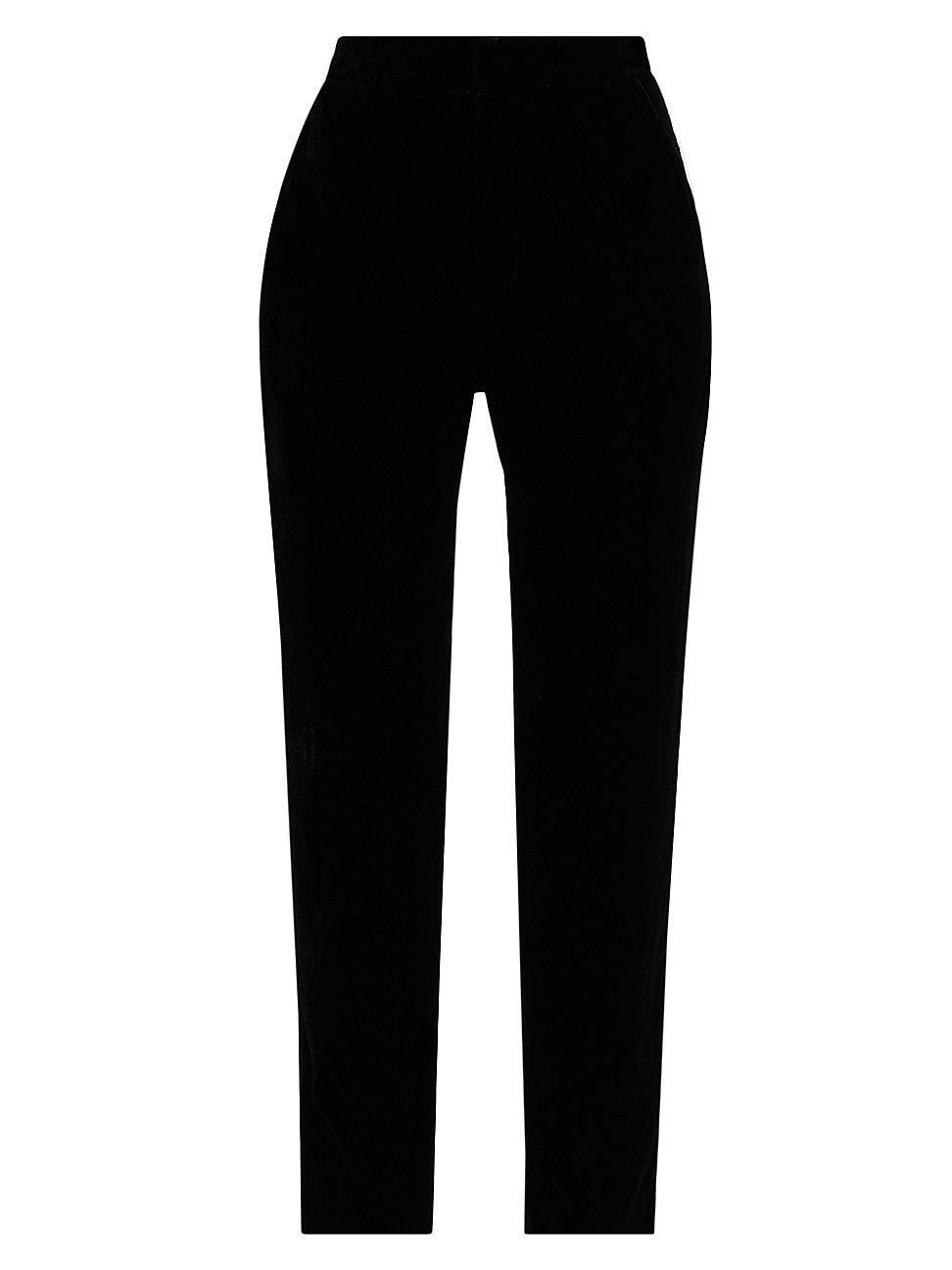 Womens Rebel Tapered Velvet Trousers Product Image