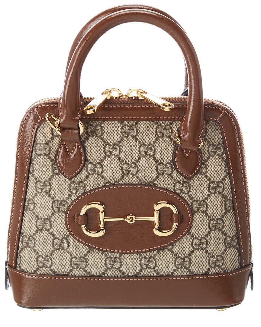 GUCCI Horsebit 1955 Mini Top Handle Bag In Brown Product Image