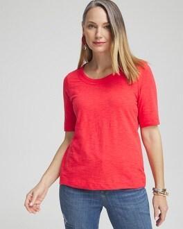 Jewel Neck Tee Product Image