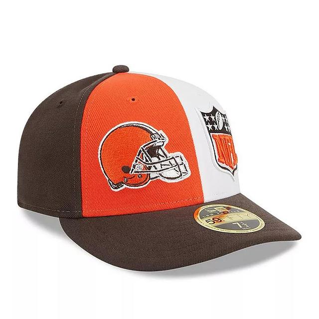 Mens New Era /Brown Cleveland Browns 2023 Sideline Low Profile 59FIFTY Fitted Hat Product Image