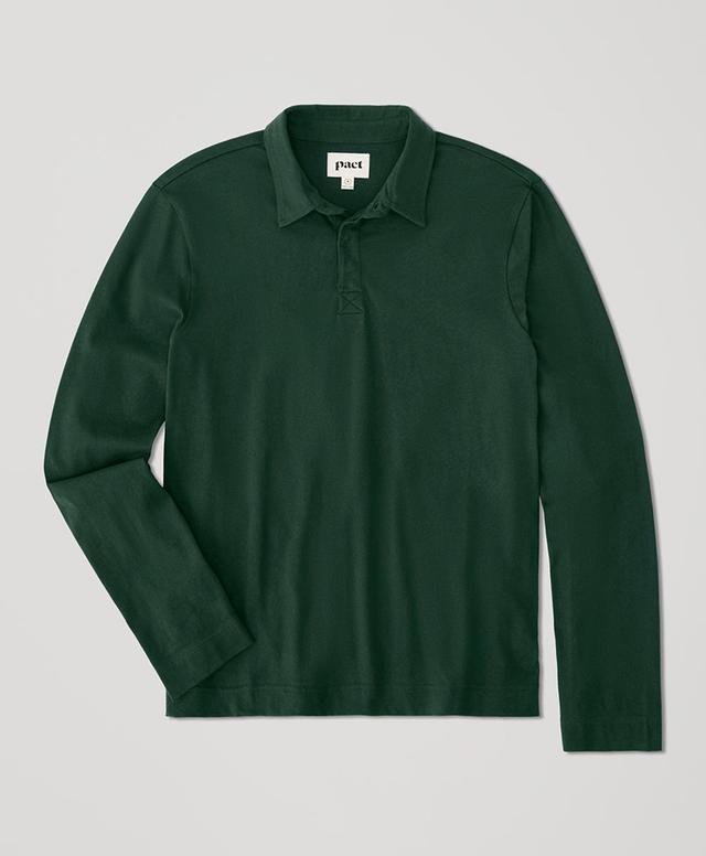 Mens Vintage Jersey Long Sleeve Polo XL Product Image