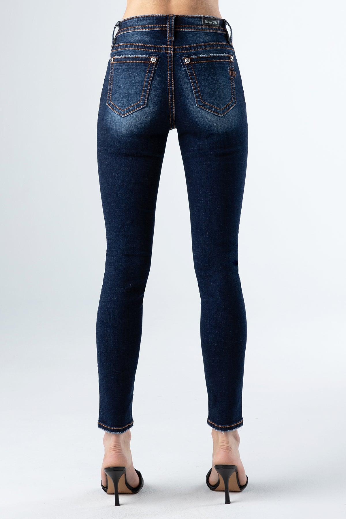 Classic Dark Wash Skinny Jeans Product Image