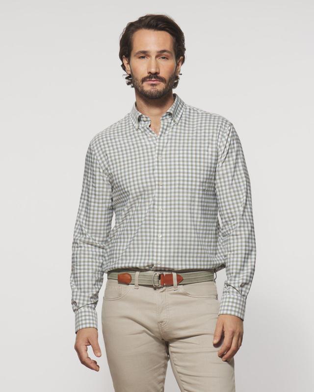 Mead Performance Button Up Shirt Product Image