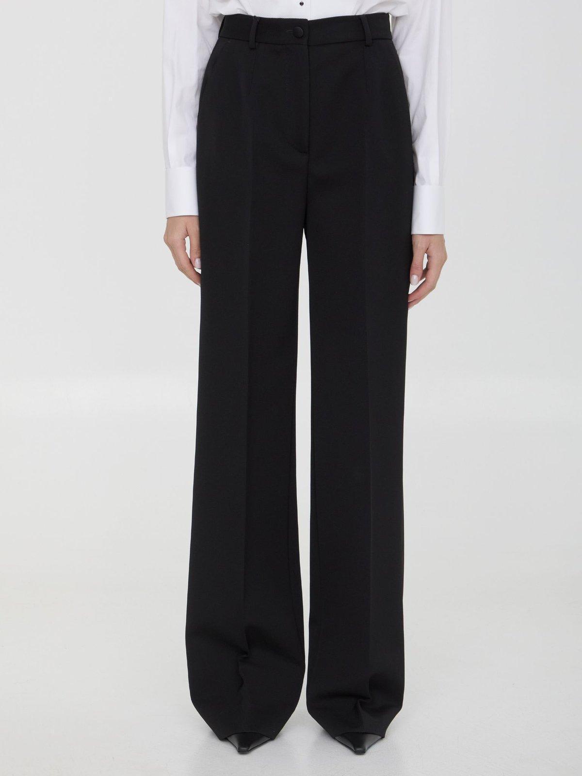 Gabardine Tuxedo Pants In Black Product Image