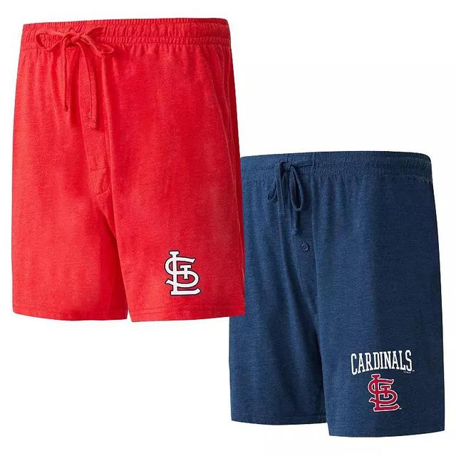 Mens Concepts Sport /Navy St. Louis Cardinals Two-Pack Meter Sleep Shorts Product Image