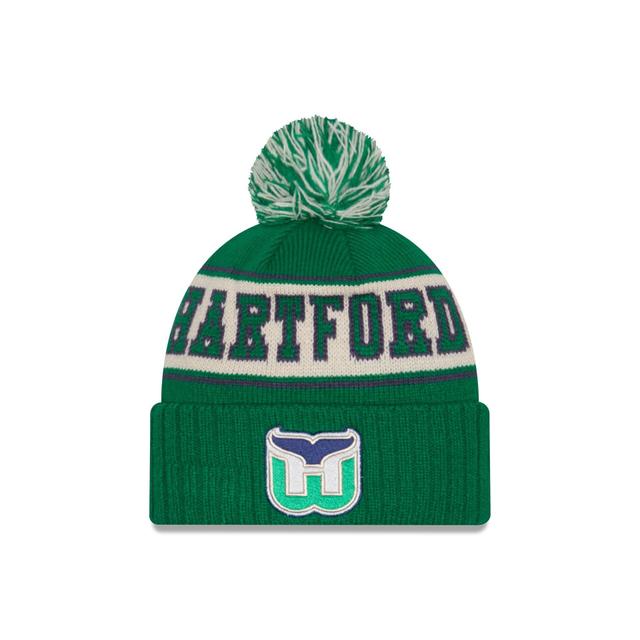 Hartford Whalers Retro Pom Knit Hat Male Product Image