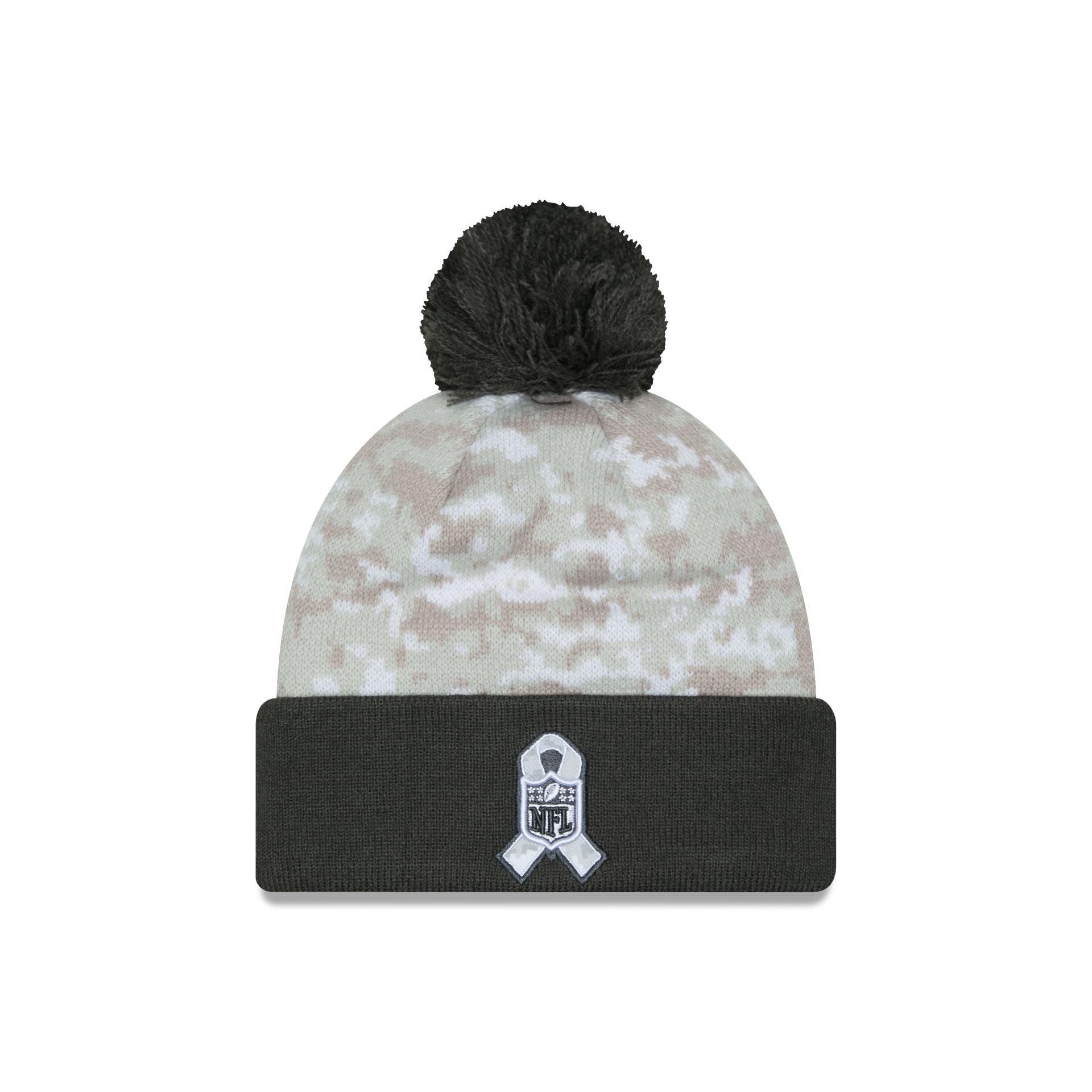 Los Angeles Chargers 2024 Salute to Service Pom Knit Hat Male Product Image