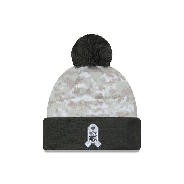 Los Angeles Chargers 2024 Salute to Service Pom Knit Hat Male Product Image