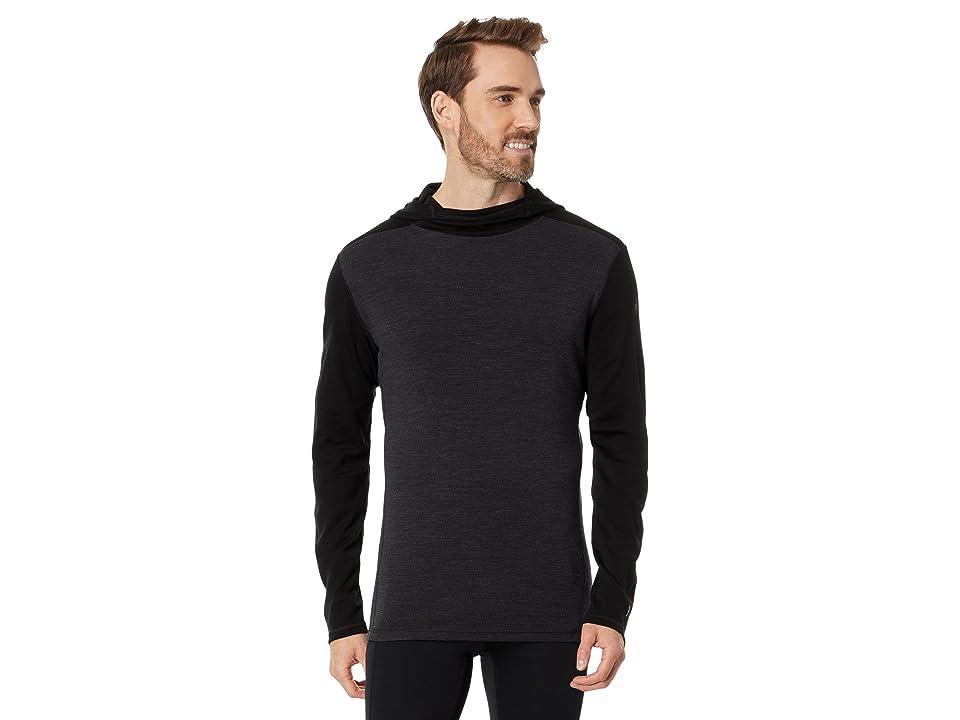 Smartwool Merino 250 Base Layer Hoodie Charcoal Heather) Men's Sweatshirt Product Image