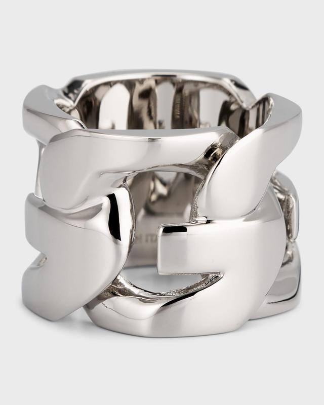 Mens ID Logo G Chain Ring Product Image