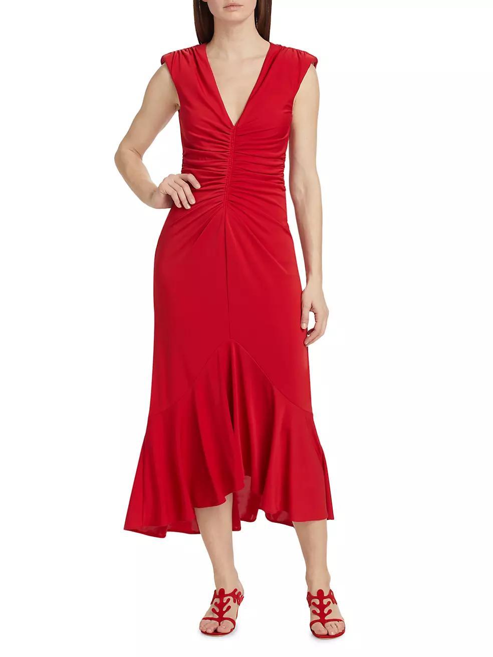 Dianne Ruched Midi-Dress Product Image