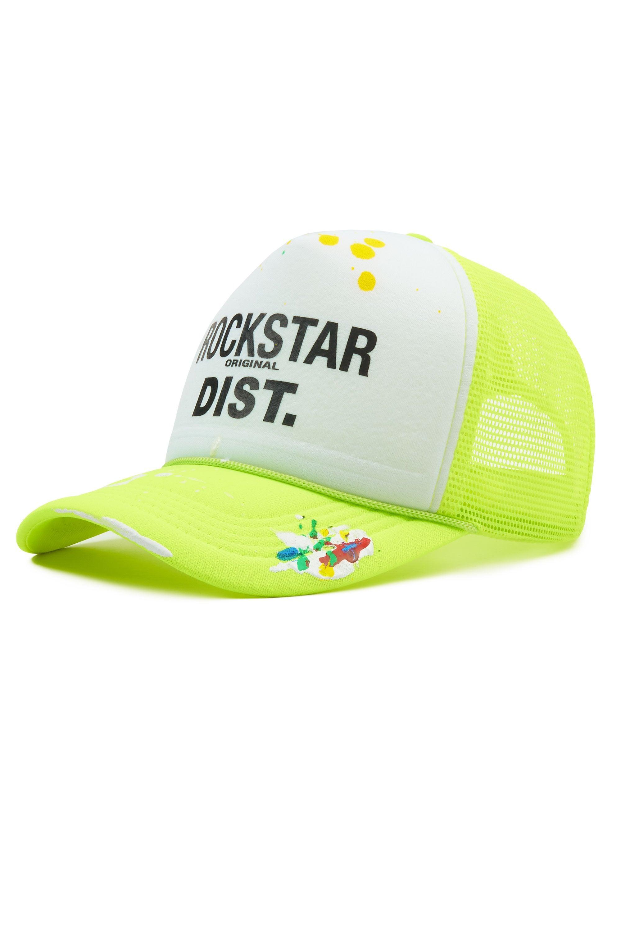 Neptune White/Neon Yellow Trucker Hat Male Product Image