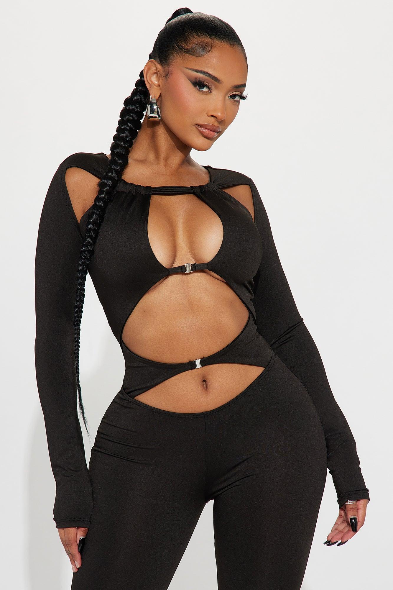 Dune Cutout Jumpsuit - Black Product Image