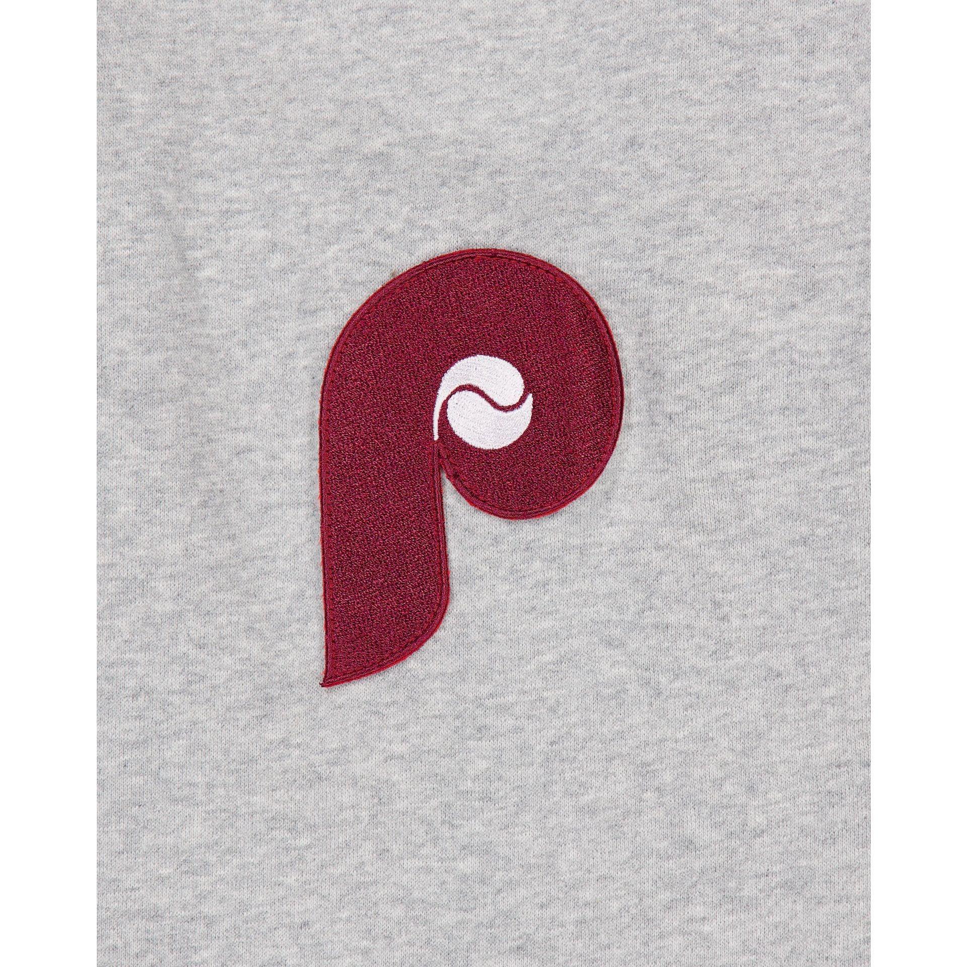 Philadelphia Phillies Gray Logo Select Full-Zip Hoodie Male Product Image