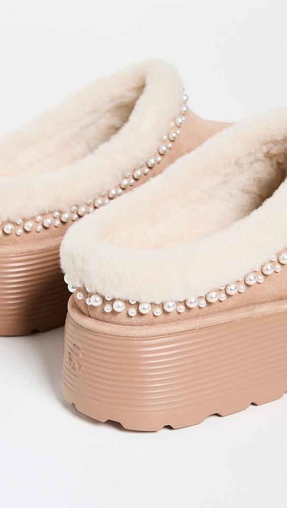 Stuart Weitzman Nellie Pearl Flatfrom Mules | Shopbop Product Image