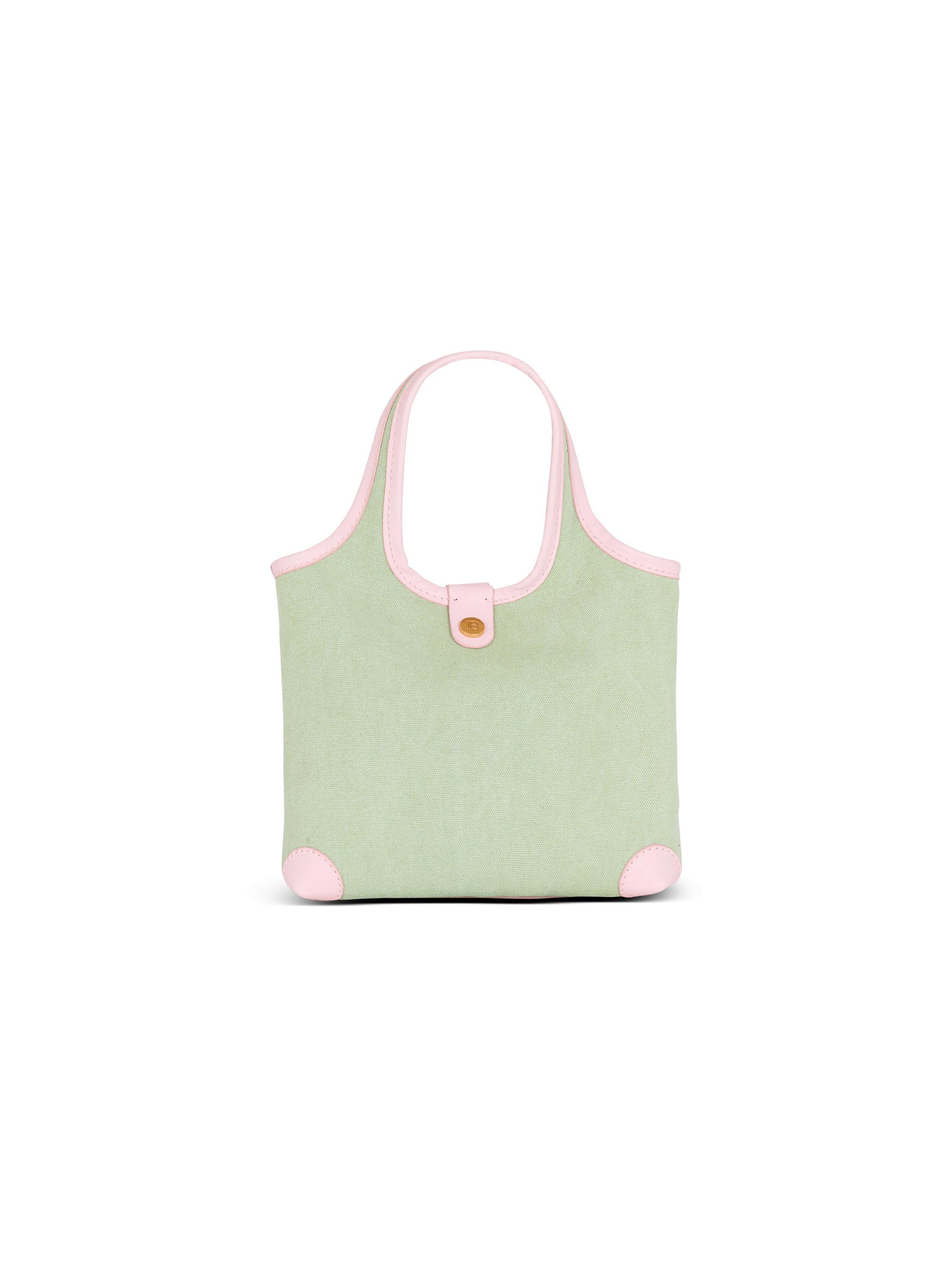 Mini canvas and leather B-Army Grocery Bag Product Image