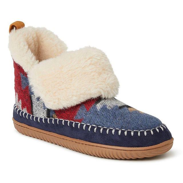 Alpine by Dearfoams Moritz Womens Bootie Slippers Blue Product Image